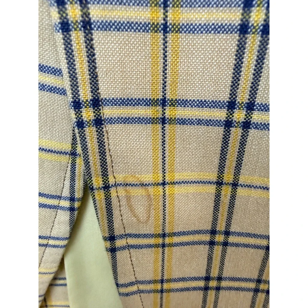 Vintage Corbin Gentlemen's Clothing Plaid Blazer Check Sport Coat Mens - Picture 7 of 12